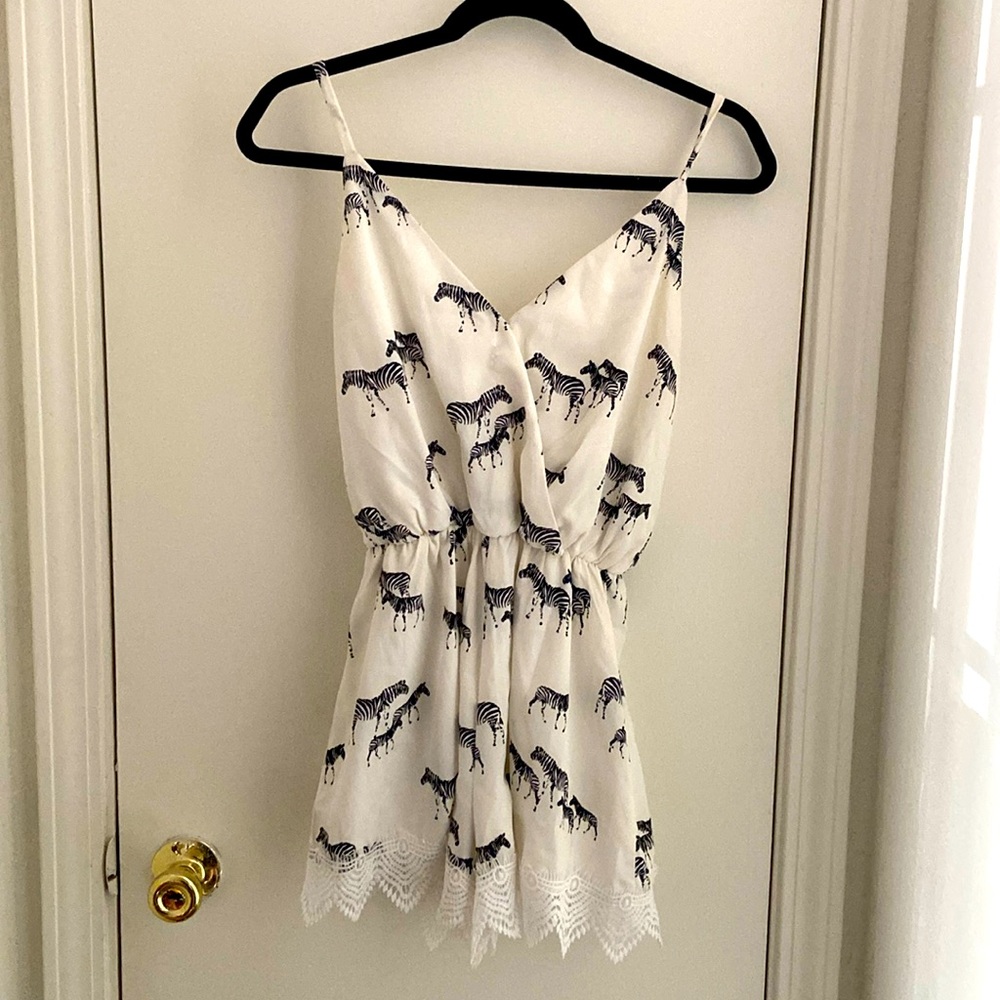 Romper with Zebras. Summer romper